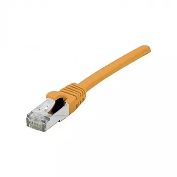 EXERTIS CONNECT Cabo de rede Cat 6A S/FTP, 1,0 m, laranja, slim strain relief 858532