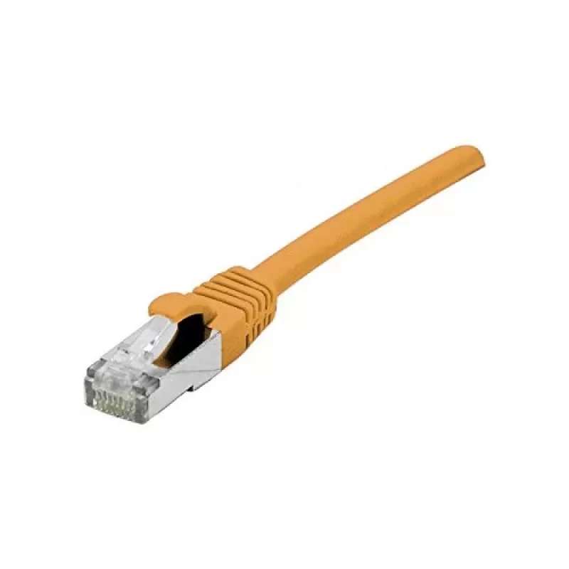 EXERTIS CONNECT Cabo de rede Cat 6A S/FTP, 1,0 m, laranja, slim strain relief 858532