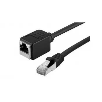 EXERTIS CONNECT Extensão de cabo de patch Cat. 6A S/FTP, sem halogéneos, preto, 3,0 m 858757