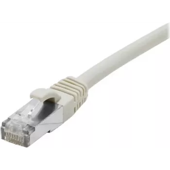 EXERTIS CONNECT Cabo de patch Cat 6A S/FTP, 0,15 m, cinzento, proteção anti-dobra fina 858401