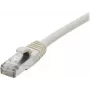 EXERTIS CONNECT Cabo de patch Cat 6A S/FTP, 0,15 m, cinzento, proteção anti-dobra fina 858401