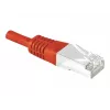 EXERTIS CONNECT Cabo de patch Cat.6a F/UTP, vermelho, 15 m, 10 Gbps, Slim Snagless Boot 859540