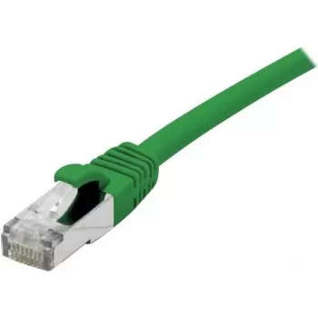 EXERTIS CONNECT Cabo de rede Cat 6A S/FTP, 0,5 m, verde, Slim Snagless 858435