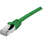 EXERTIS CONNECT Cabo de rede Cat 6A S/FTP, 0,5 m, verde, Slim Snagless 858435