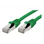 EXERTIS CONNECT Cabo de rede Cat 6A S/FTP, 3,0 m, verde, Slim Snagless Boot 858439