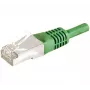 EXERTIS CONNECT Cabo de rede Cat.6a F/UTP, 10 m, verde, 10 Gbps, bainha slim snagless 859554