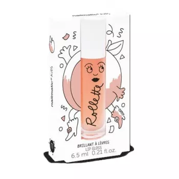 Brilho labial roll-on para crianças Nailmatic Kids Peach, 6,5 ml