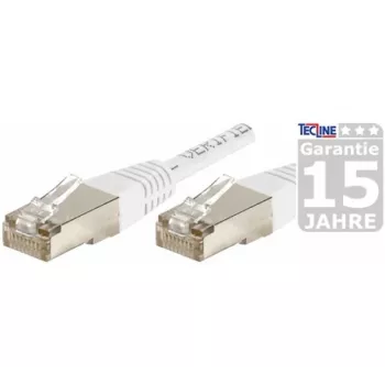 EXERTIS CONNECT Cabo de rede Cat.6a F/UTP, branco, 7,5m, 10 Gbps, Slim Snagless Boot 859583