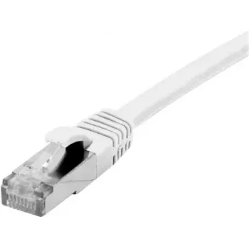 EXERTIS CONNECT Cabo de rede Cat 6A S/FTP, branco, 0,3 m, Slim Snagless Boot 858498