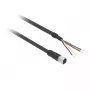TMSS GERMANY Telemechanique Sensors Conector fêmea M12 reto cabo PUR 5m 4 polos XZCP1141L5