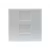 EXERTIS CONNECT Dexlan Módulo central 45 x 45 mm para 1 módulo keystone, branco sinal RAL 9003 (911722)