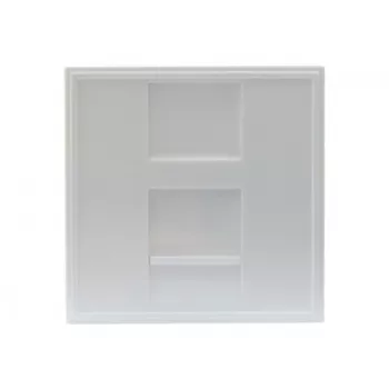 EXERTIS CONNECT Dexlan Módulo central 45 x 45 mm para 1 módulo keystone, branco sinal RAL 9003 (911722)