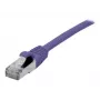 EXERTIS CONNECT Cabo de rede Cat 6A S/FTP, 10m, violeta, Slim Snagless Boot 858522
