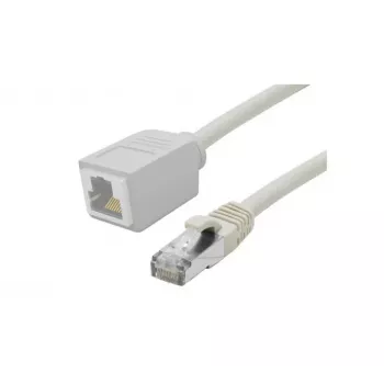 EXERTIS CONNECT extensão de cabo de rede Cat. 6A S/FTP, 2 m, cinzento, sem halogéneos, proteção da patilha 858751