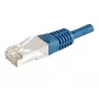 EXERTIS CONNECT cabo de rede Cat.6a F/UTP, 0,5 m, azul, 10 Gbps 859517