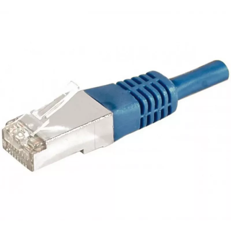 EXERTIS CONNECT cabo de rede Cat.6a F/UTP, 0,5 m, azul, 10 Gbps 859517