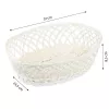 KESPER Cesto de arrumação retangular branco 31x23,5x8,5 cm