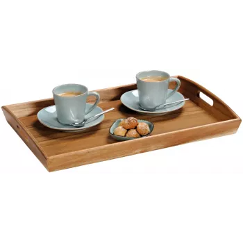 KESPER Tábua de servir em madeira de acácia 48x31x5,5 cm, retangular, envernizada natural