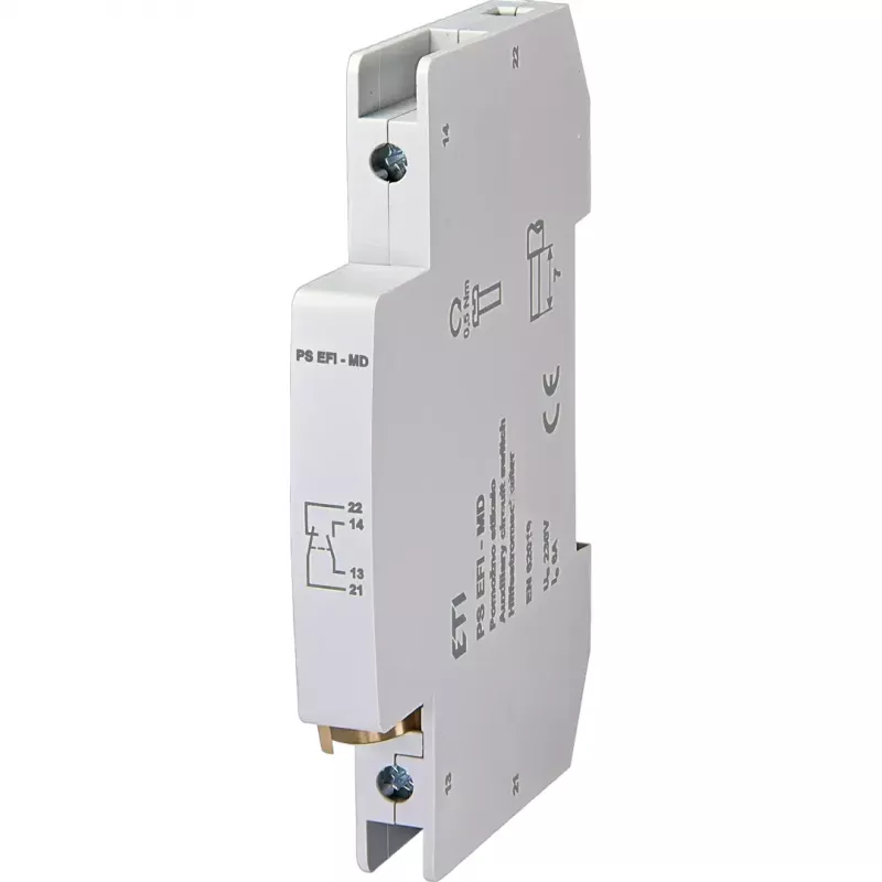 ETI 002069001 Interruptor auxiliar PS EFI-MD, 1 NO + 1 NC, 230 V AC, 6 A, 50/60 Hz