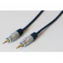 EXERTIS CONNECT Cabo de áudio Professional Slimline, ficha jack estéreo 3,5 mm macho para macho, 5,0 m, preto 987995