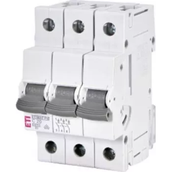ETI ETIMAT P10 disjuntor de 3 polos C20 20A 10kA 400V AC