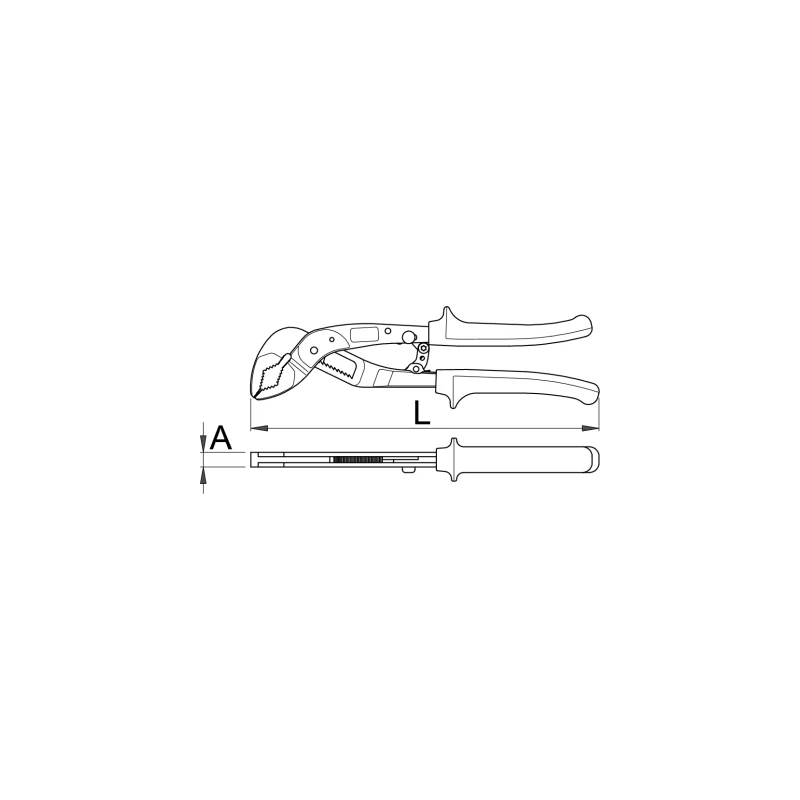 Alicate de bomba de água automático 240 mm Hypo Unior