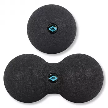 SCHILDKRÖT conjunto de massagem duplo, 2 peças: 1 bola amendoim (aprox. 80 x 160 mm), 1 bola de massagem - 1 unid. (960134)