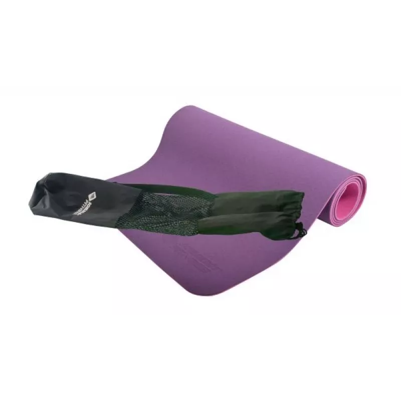 SCHILDKROT tapete de ioga bicolor, 4 mm, violeta/rosa, sem PVC, antiderrapante, 1830 x 610 mm 960269