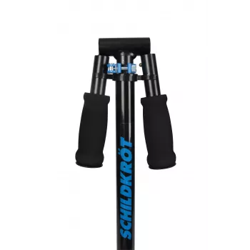 SCHILDKROT Junior Kick Scooter City Scooter Runabout, azul, deck e guiador em alumínio, rodas PU de 145 mm, altura ajustável em 3 posições, dobrável 510303