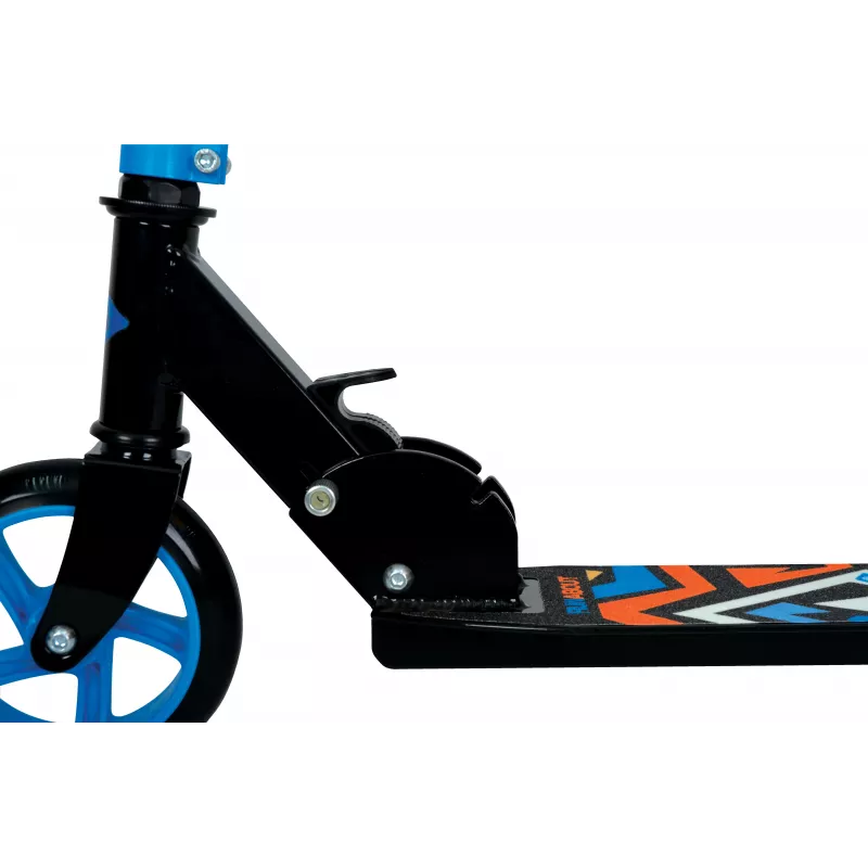 SCHILDKROT Junior Kick Scooter City Scooter Runabout, azul, deck e guiador em alumínio, rodas PU de 145 mm, altura ajustável em 3 posições, dobrável 510303