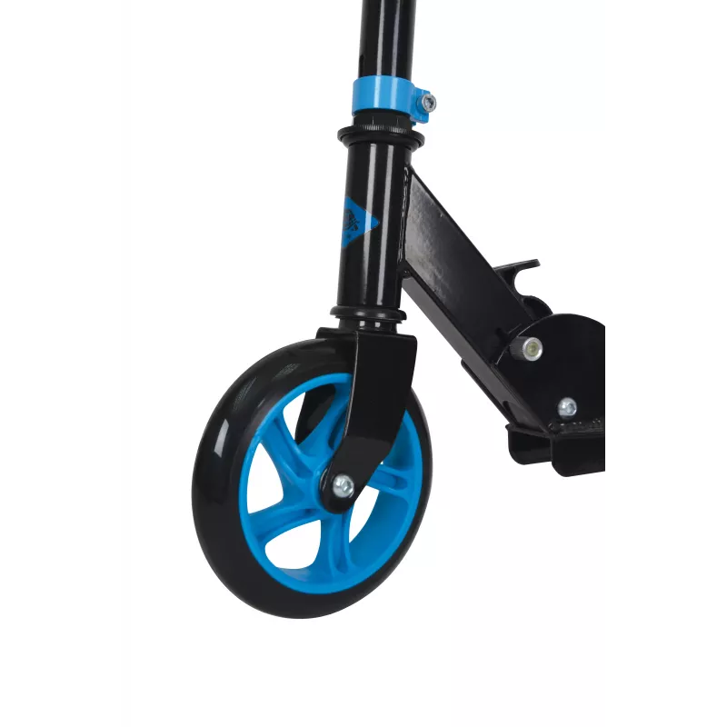 SCHILDKROT Junior Kick Scooter City Scooter Runabout, azul, deck e guiador em alumínio, rodas PU de 145 mm, altura ajustável em 3 posições, dobrável 510303