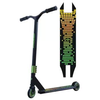 SCHILDKROT Kickless Forest Stunt Scooter, deck em alumínio 500 x 100 mm, Y-Bar, rodas de 100 mm, ABEC 7, a partir dos 8 anos, máx. 100 kg 510432