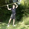 SCHILDKRÖT conjunto de slackline 15 m amarelo, 50 mm de largura com tensor de catraca – kit de treino de equilíbrio 970701