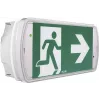 Eaton 40071349554 luminária LED de emergência para vias de evacuação, montagem em teto/parede, 150 lm, 3h, autoteste, branco