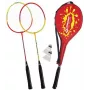 SCHILDKROT conjunto de badminton para 2 jogadores, vermelho/amarelo, raquetes de aço temperado, qualidade de lazer, 970902