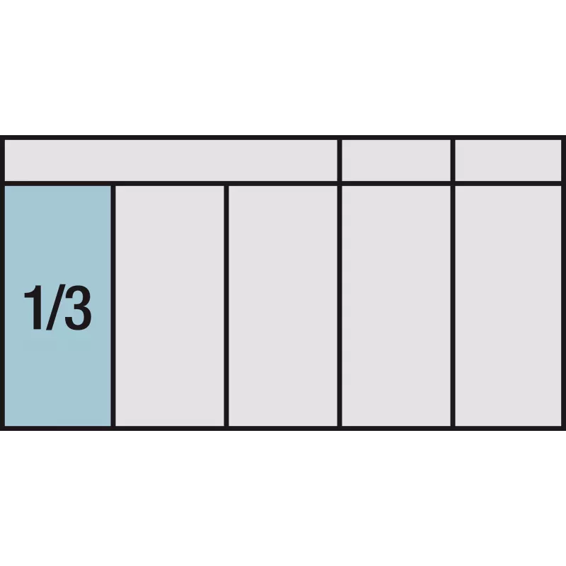 HAZET 163-130L Conjunto de 13 chaves de fendas com espuma de 1/3 para carrinho de oficina