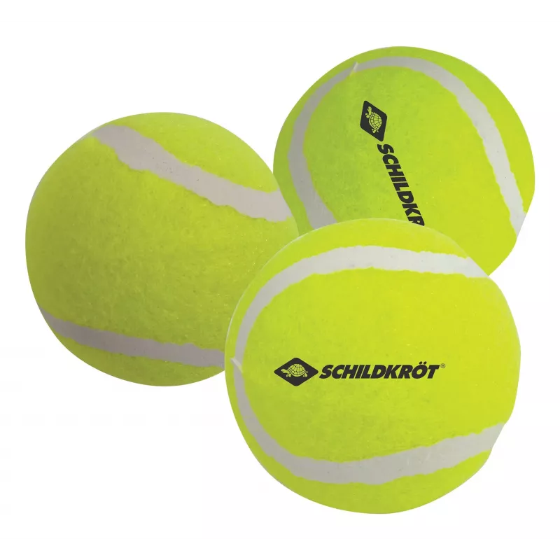SCHILDKROT Bolas de ténis, conjunto de 3, amarelo, ressalto adequado para jogo recreativo (970048)