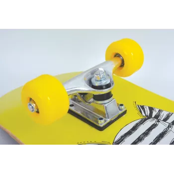 SCHILDKROT Skateboard Kicker 78,70 cm (31 polegadas) Green Dog Deck 790 x 200 mm, bordo de 9 camadas, côncavo – 1 unid. (510604)