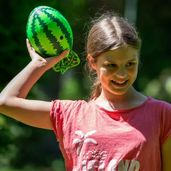 SCHILDKROT Bola de água Splash Ball Watermelon, verde, 250 mm de diâmetro, superfície com boa aderência, 1 unid. (970292)