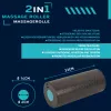 SCHILDKROT conjunto de 2 rolos de massagem 2 em 1 preto/azul espuma EPP 960237