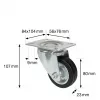 Wagner design yourself roda giratória RO 6184 prateado 75 mm 50 kg 4618401