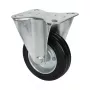 Wagner design yourself roda fixa RO 8104, roda de 100 mm, caixa prateada, roda preta em PP, capacidade de carga 100 kg 4810401