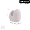 Wagner design yourself PILL gancho de parede, cinzento, 1 gancho, montagem com parafusos, plástico 17041321