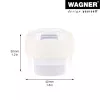 Wagner Design Yourself EH 5222 batente de porta autoadesivo transparente, 40 mm diâmetro, 22 mm altura 15522211