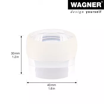 Wagner Design Yourself EH 5222 batente de porta autoadesivo transparente, 40 mm diâmetro, 22 mm altura 15522211