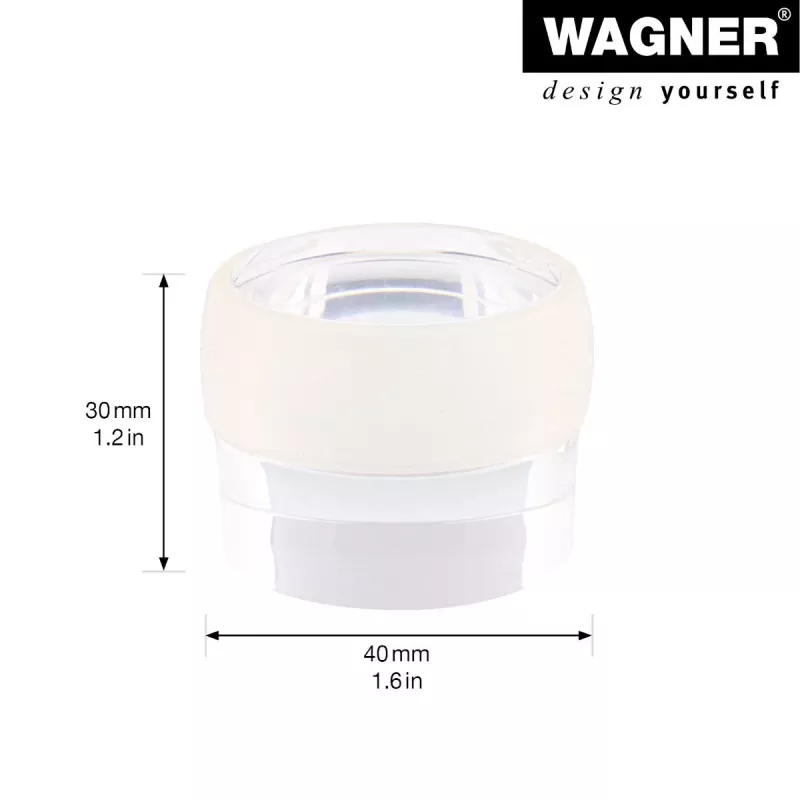 Wagner Design Yourself EH 5222 batente de porta autoadesivo transparente, 40 mm diâmetro, 22 mm altura 15522211