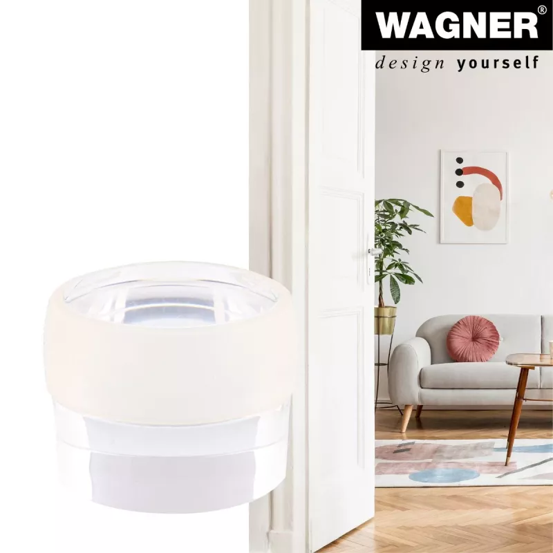 Wagner Design Yourself EH 5222 batente de porta autoadesivo transparente, 40 mm diâmetro, 22 mm altura 15522211