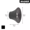 Wagner design yourself TULIP cabide de roupeiro, 1 gancho, preto, zamac, revestido a pó, montagem com parafusos 17030221