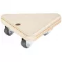 Wagner design yourself roda de transporte MM 1313 bétula 140 x 140 x 43 mm, 100 kg de carga, 4 rodas giratórias 20131301