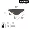 Wagner design yourself roda de transporte MM 1314 castanha 140 x 140 x 43 mm até 100 kg (20131401)